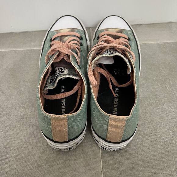 Converse Chuck Taylor All Star Womens 7.5 Low Top Platform Sneaker Shoes - Picture 5 of 7